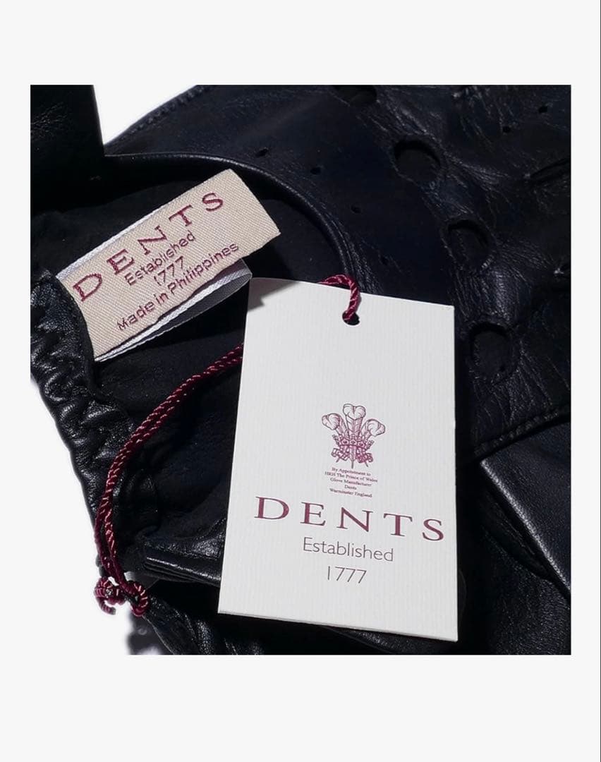 【新品タグ付き】DENTS デンツ 革手袋 グローブ メンズ ブラック S