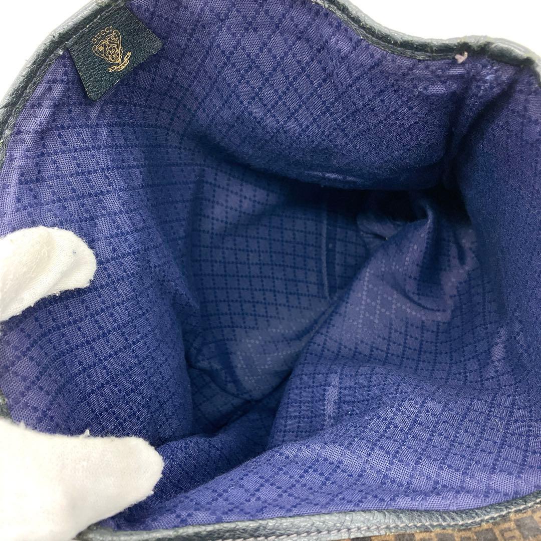 【OLD GUCCI】トートバッグ スクエアGG柄　ベロア調生地