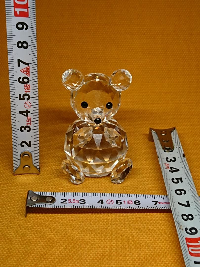 【美品】ベア　熊　スワロフスキー　置物　インテリア　工芸品　美術品　A3105