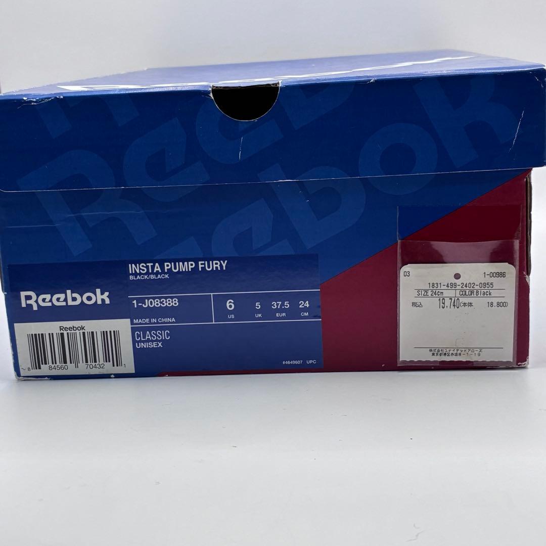 新品ReebokリーボックINSTAPUNPFURYポンプスニーカーブラック