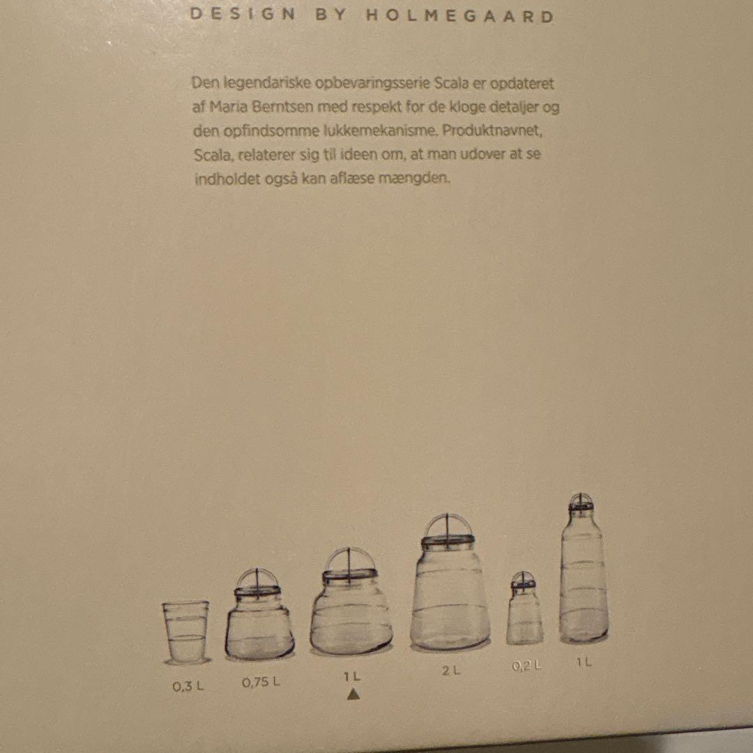 HOLME GAARD ホルムガード SCALA ガラスキャニスター 1L ②