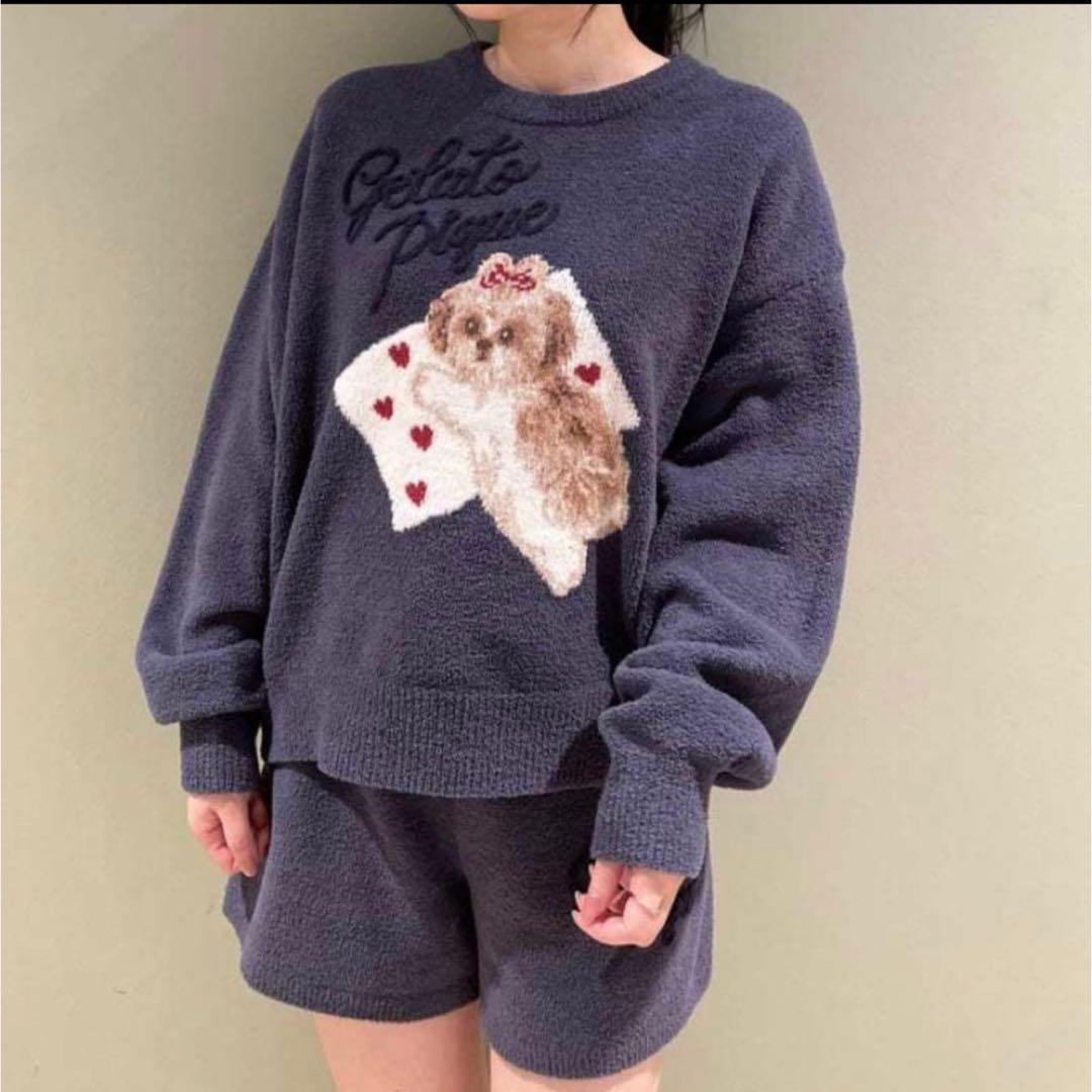 ジェラートピケ♡シーズージャガードプルオーバー＆ベビモコショートパンツセット