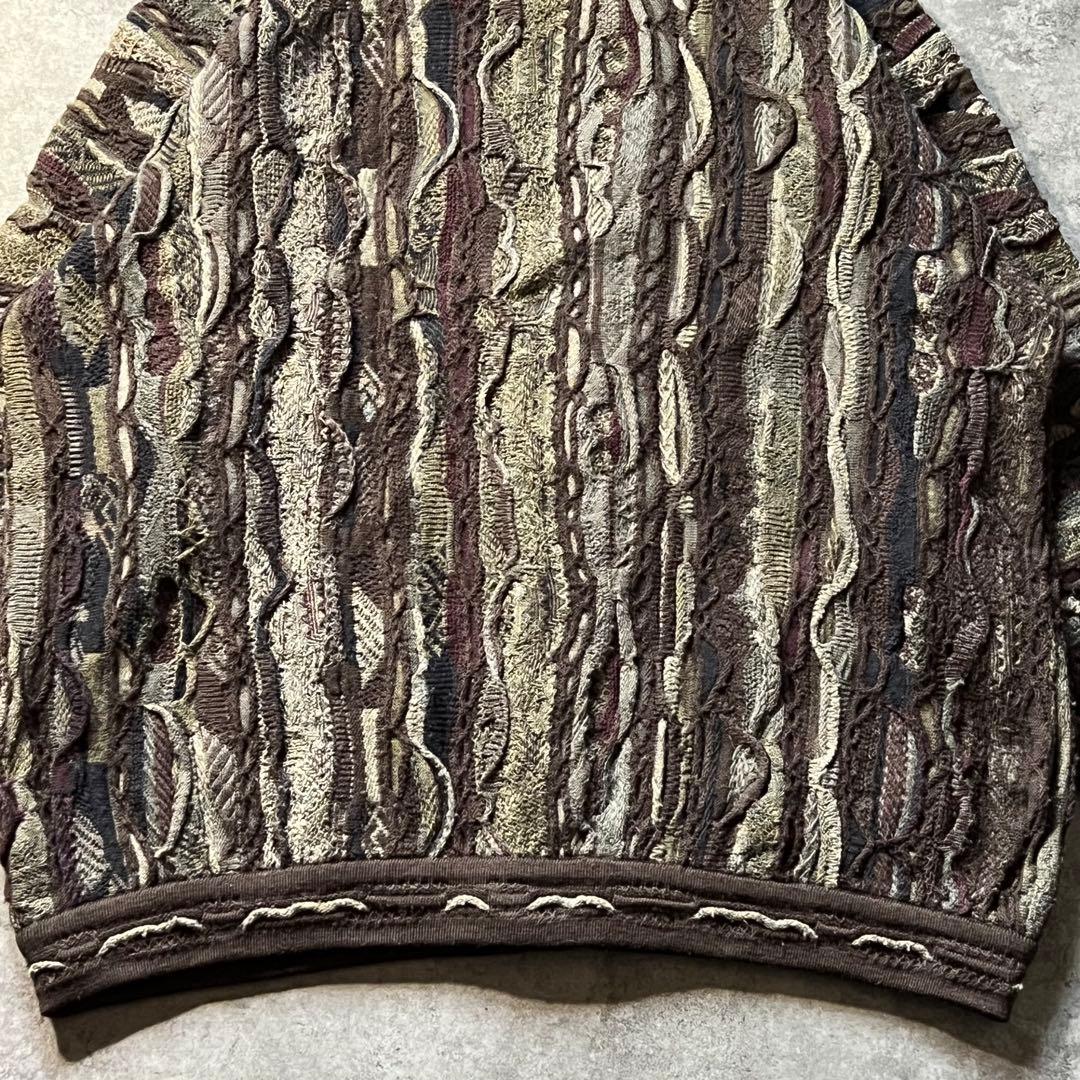 【即日発送・US古着】90s COOGI クージー　カーディガン　3Dニット　L