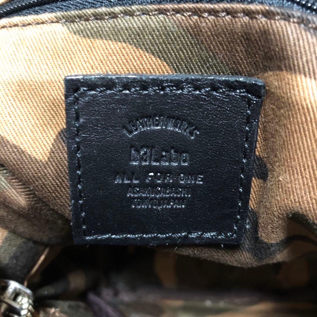 b3Labo 廃版 ボディバッグ 栃木レザー ヌメ革