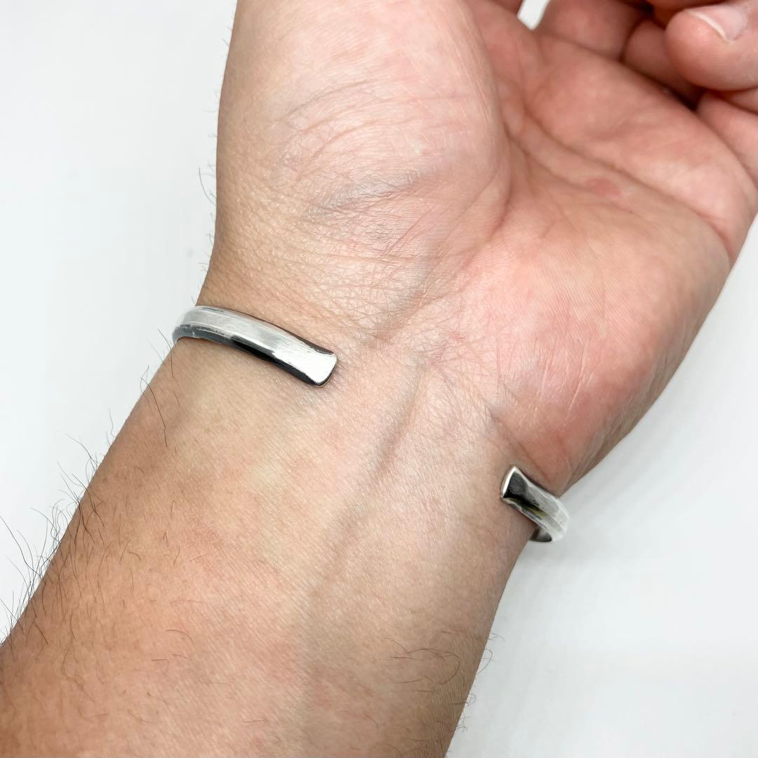 ブロークンアロー　ターコイズ　シルバー　バングル　#インディアンジュエリー