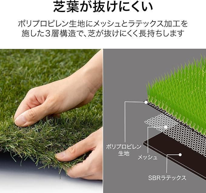 タカショー 芝生 人工芝 1x10m グリーン 芝丈3cm AG-30110