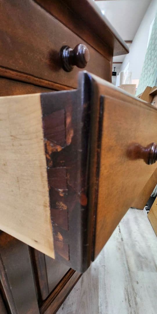 民芸家具　姿見 ＋ サイドチェスト　鏡　ドレッサー　つくしギャラリー