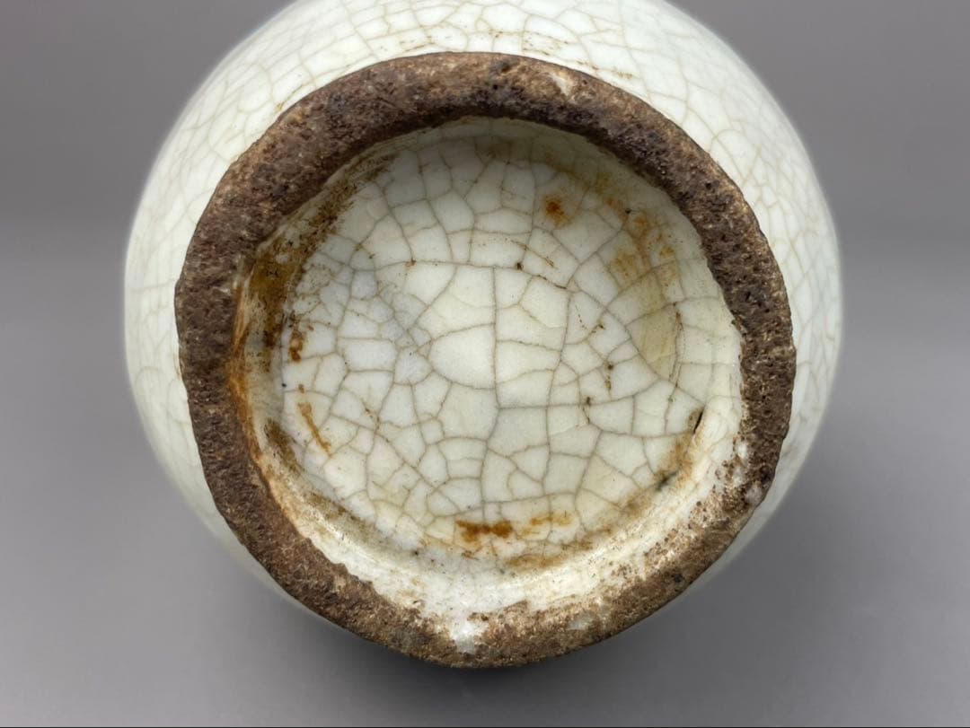 李朝 油注瓶 水注 朝鮮陶磁器 白磁 染付 蔓草文様 古染付 時代物 朝鮮陶器