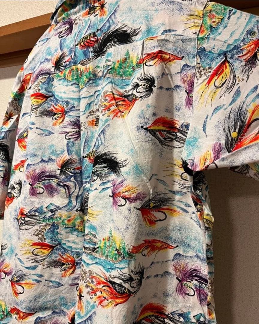 パタロハ　Pataloha パタゴニア　1993　毛針 アロハシャツ　Ｍ