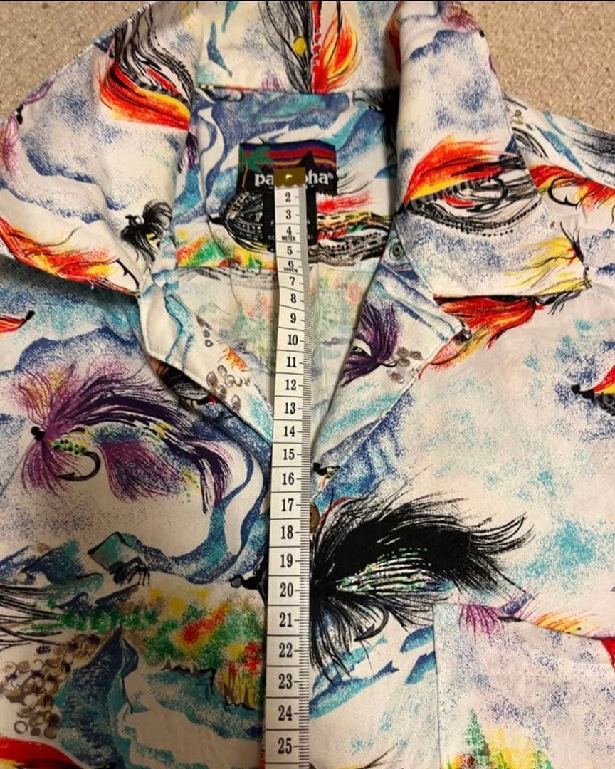 パタロハ　Pataloha パタゴニア　1993　毛針 アロハシャツ　Ｍ