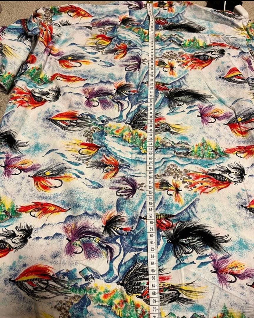 パタロハ　Pataloha パタゴニア　1993　毛針 アロハシャツ　Ｍ