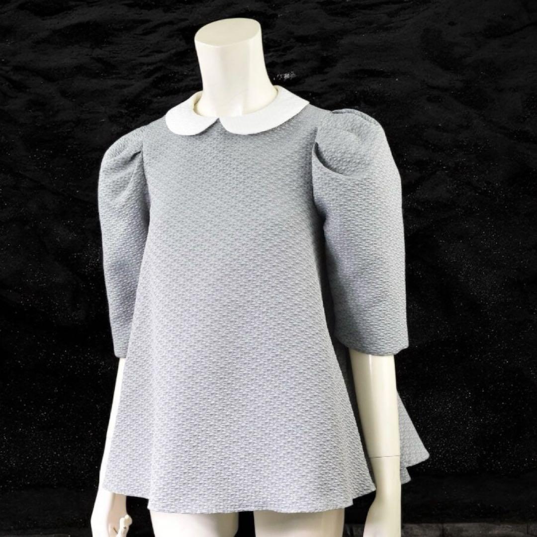 ブルレア/bluelea×VERY/ジャガードブラウス/グレー/替え襟つき