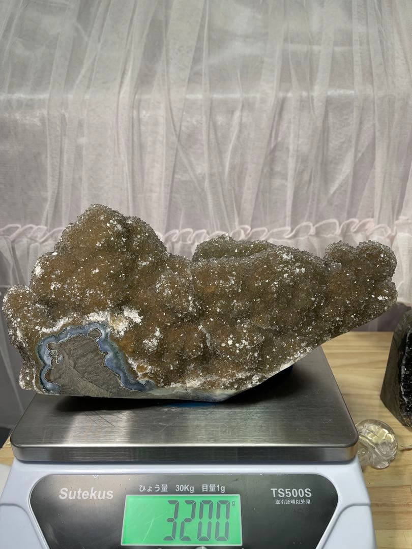 レア^ - ^ 大きい　天然石　原石　金色系　クラスター　3200g