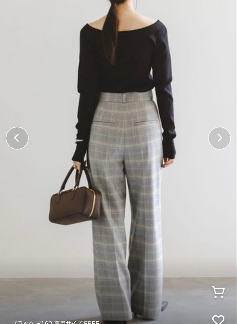 【未使用品】ノーブル '25 現行品　デコルテロングスリーブニット　プルオーバー