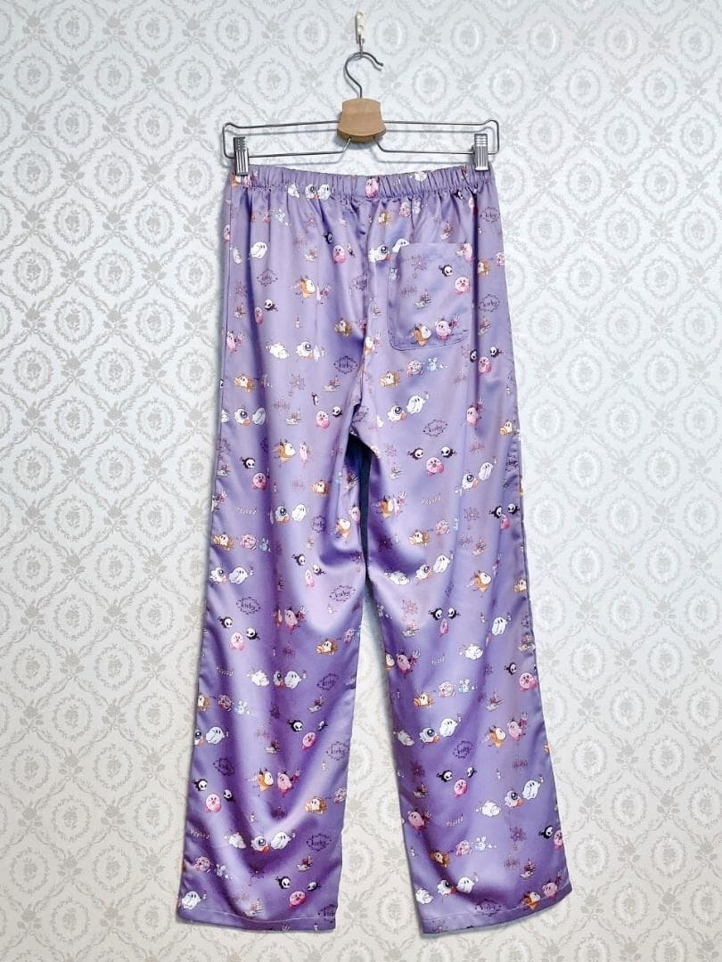 新品 It's DEMO 星のカービィ イッツデモ サテン パジャマ パープル