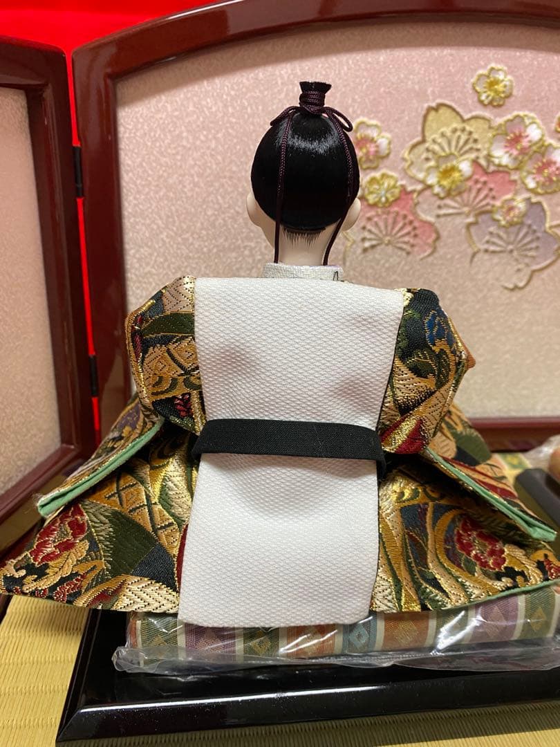 東京久月　雛人形　親王平飾り・間口約６０×奥行約３６×高さ約３０㎝