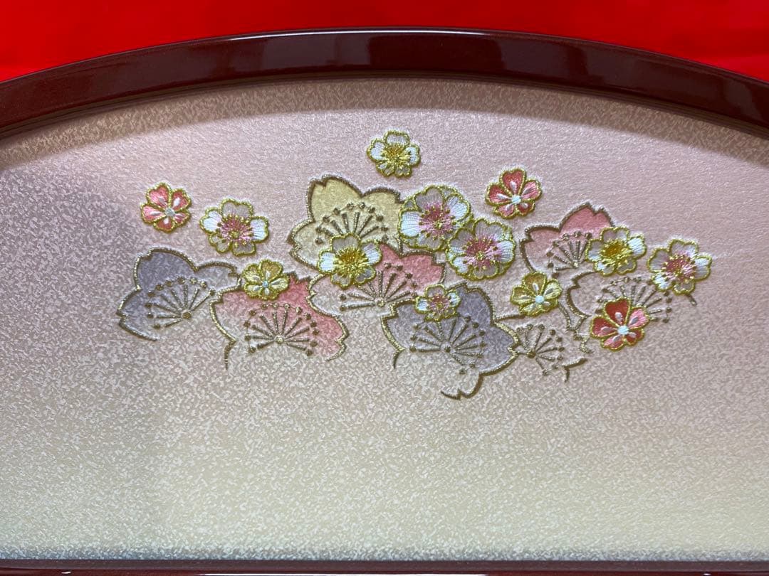 東京久月　雛人形　親王平飾り・間口約６０×奥行約３６×高さ約３０㎝