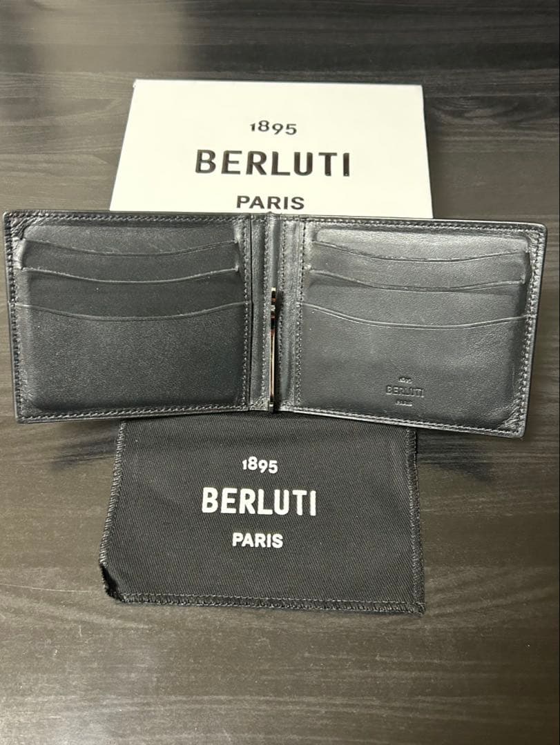 ベルルッティ フィギュア スクリットレザー コンパクトウォレット マネークリップ