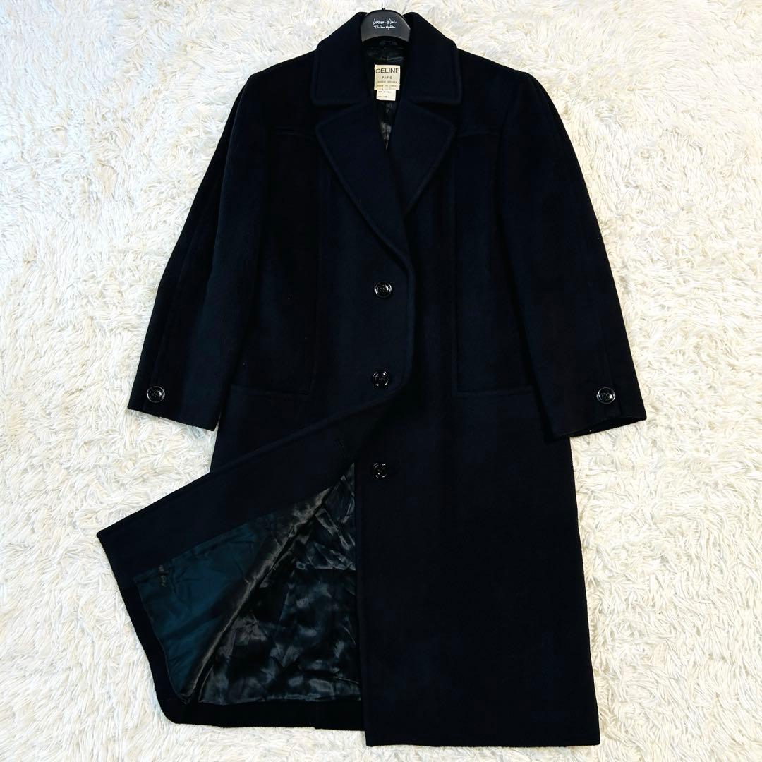 セリーヌ CELINE チェスターコート ロングコート オールドセリーヌ 黒