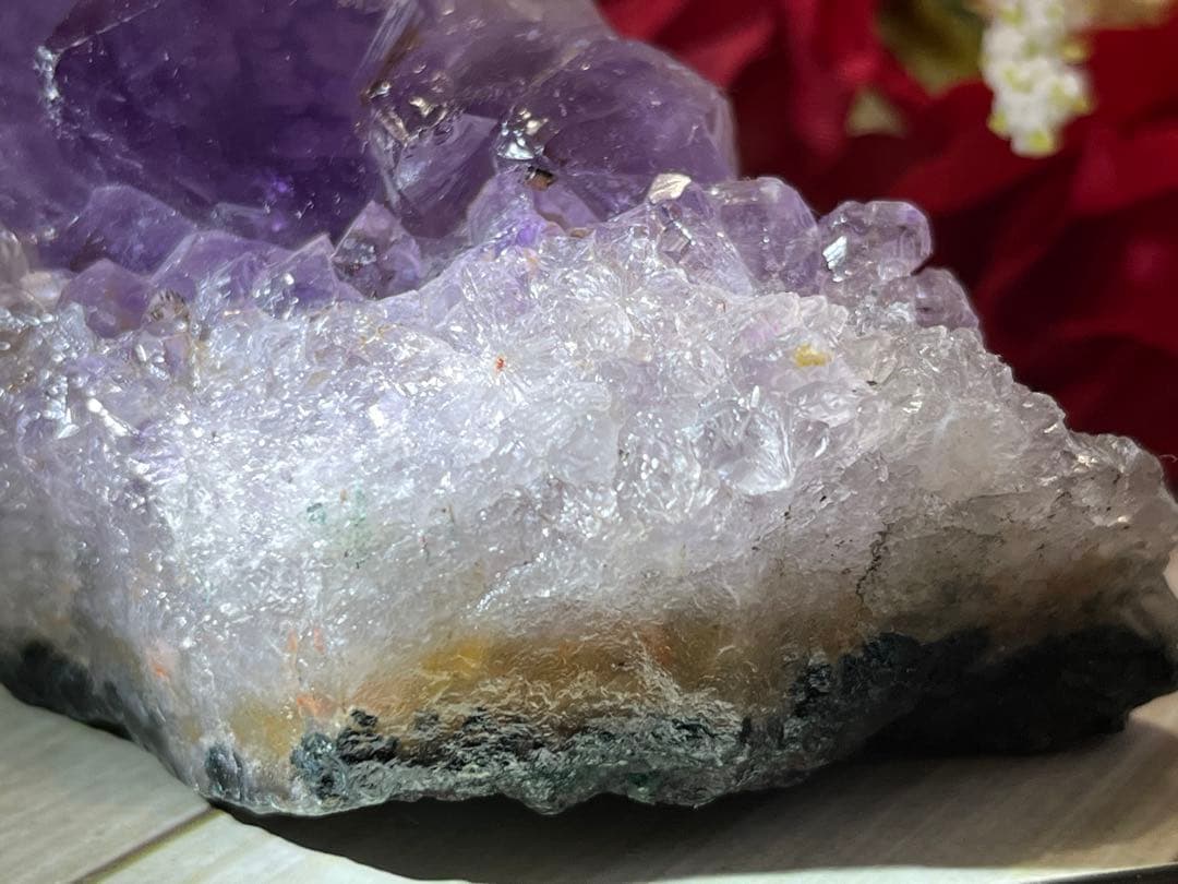 愛の守護石✨　アメジスト　クラスター　原石　ラフストーン　紫水晶