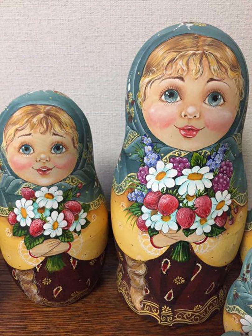 【bern】ロシア雑貨☆特大マトリョーシカ(10P)H25cmスベトラーナ