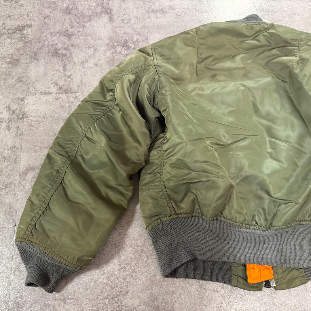 90s アルファインダストリーズ MA-1 usa カーキオリーブ S