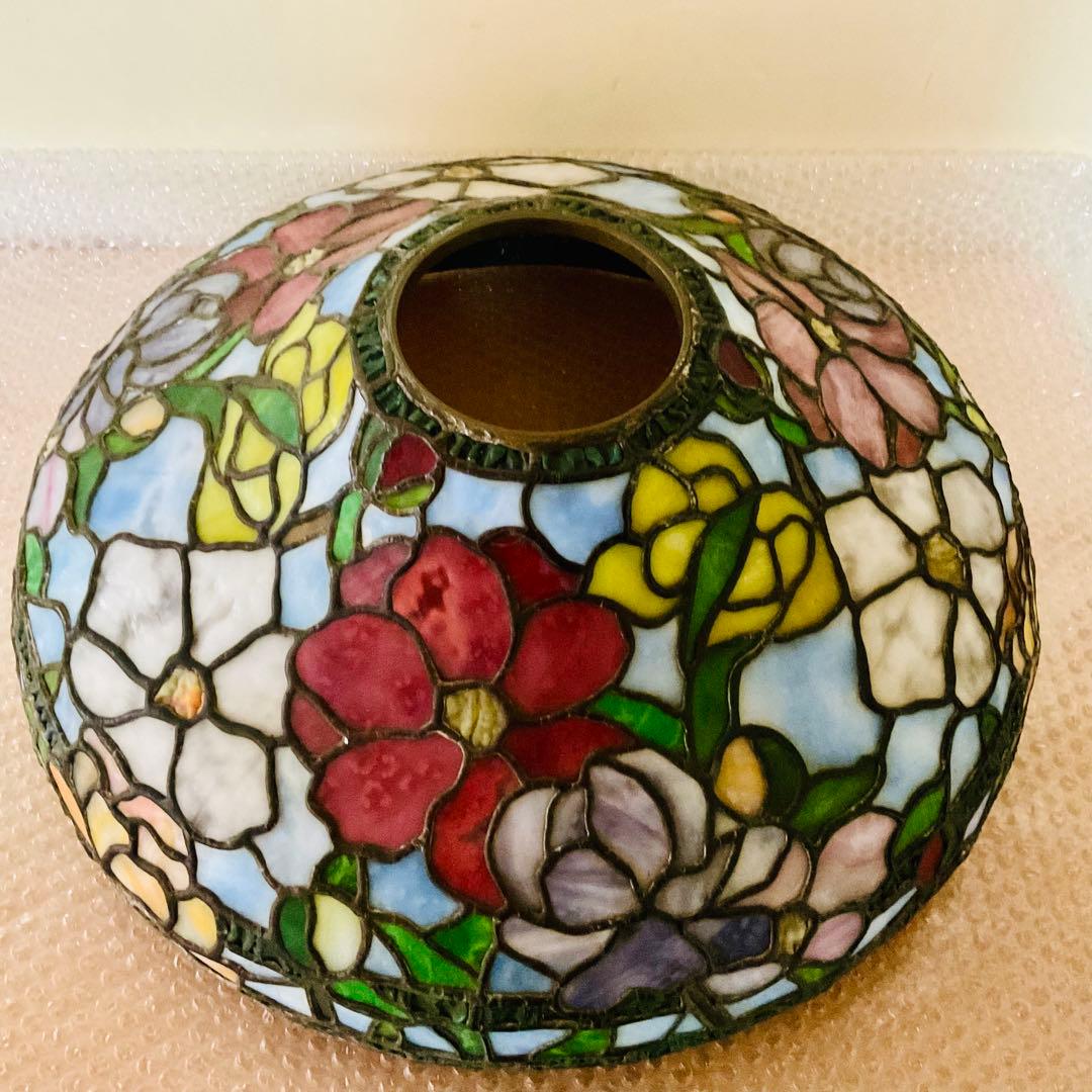 ⭐️がんも様 御専用⭐️【ヴィンテージ】ステンドグラスランプ フラワースカイ
