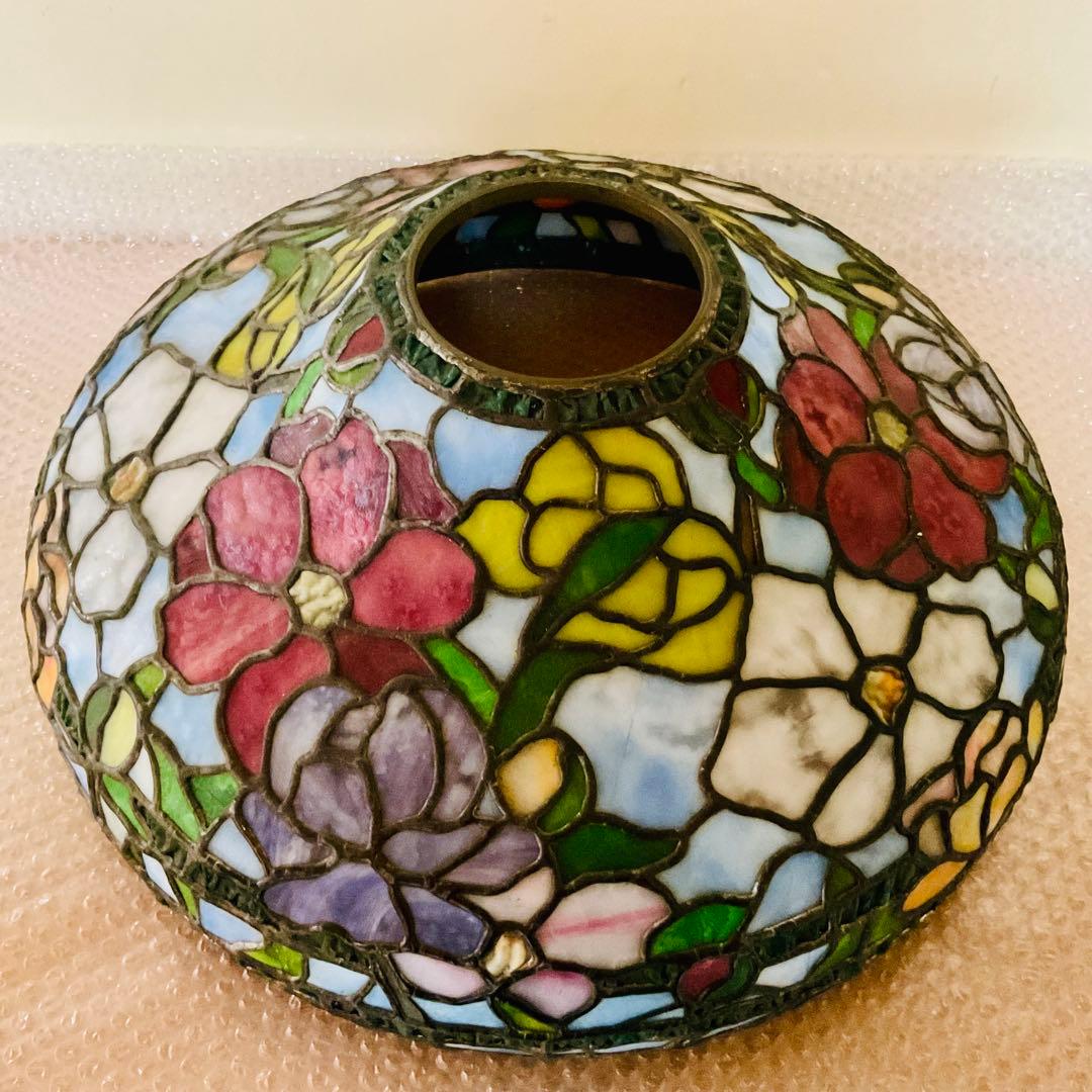 ⭐️がんも様 御専用⭐️【ヴィンテージ】ステンドグラスランプ フラワースカイ