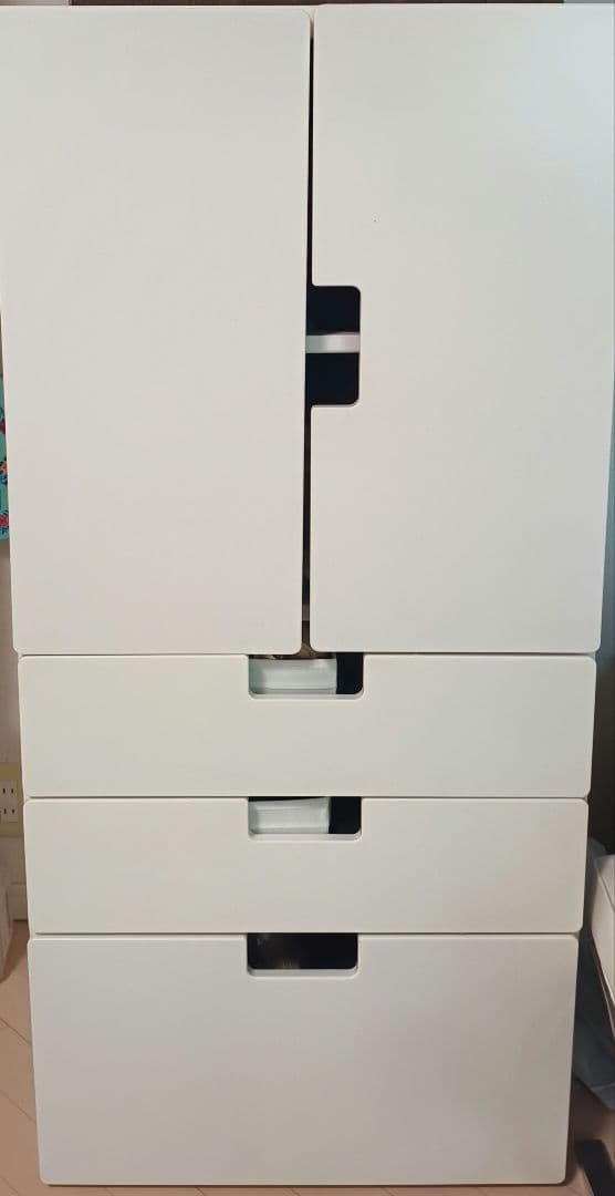 IKEAイケアSTUVAストゥヴァホワイト引き出し収納棚洋服タンス子供部屋