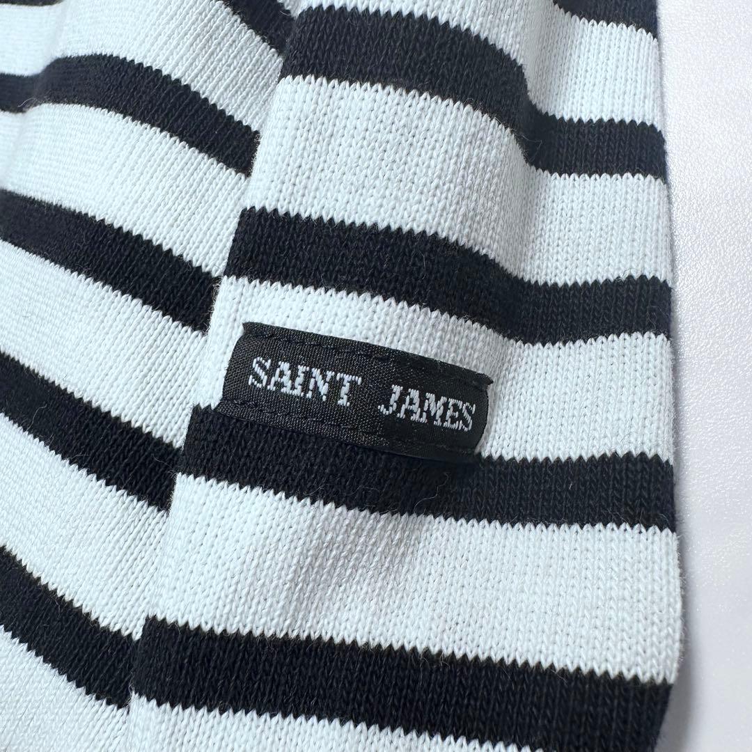 T7 XL◎セントジェームス バスクシャツ ウェッソン フランス製 メンズ 黒白