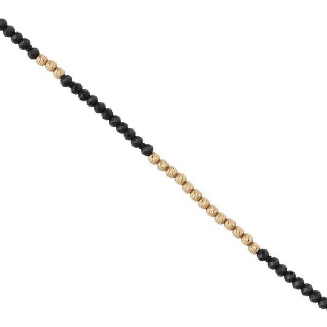 SJX BLACK & GOLD GLITTER NECKLACE ネックレス