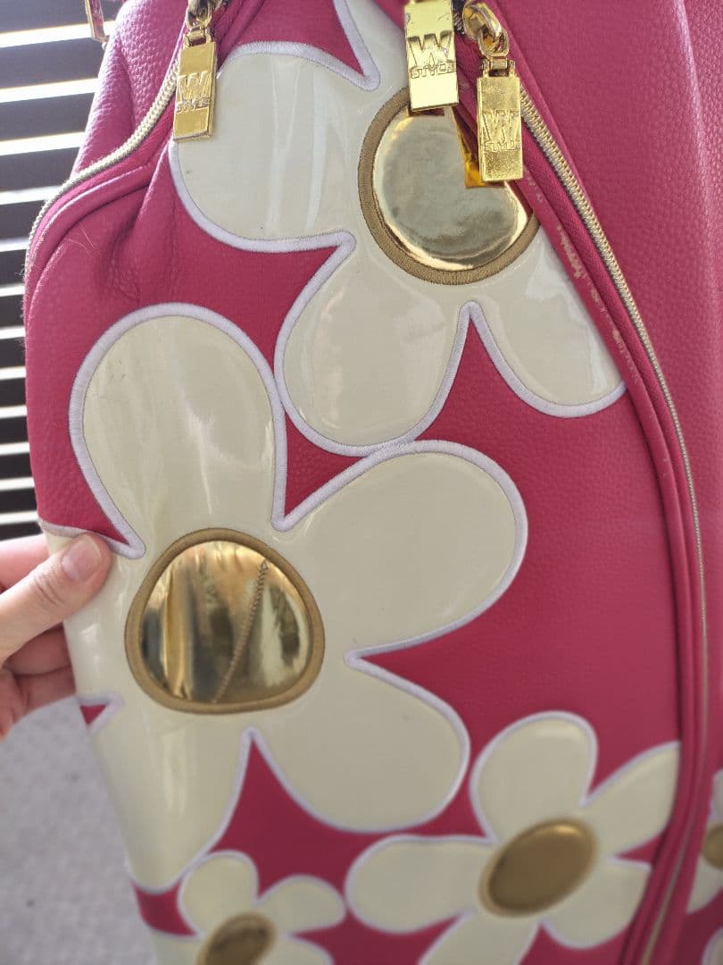 win win style ピンク 花柄 ゴルフバッグ　ウィンウィンスタイル