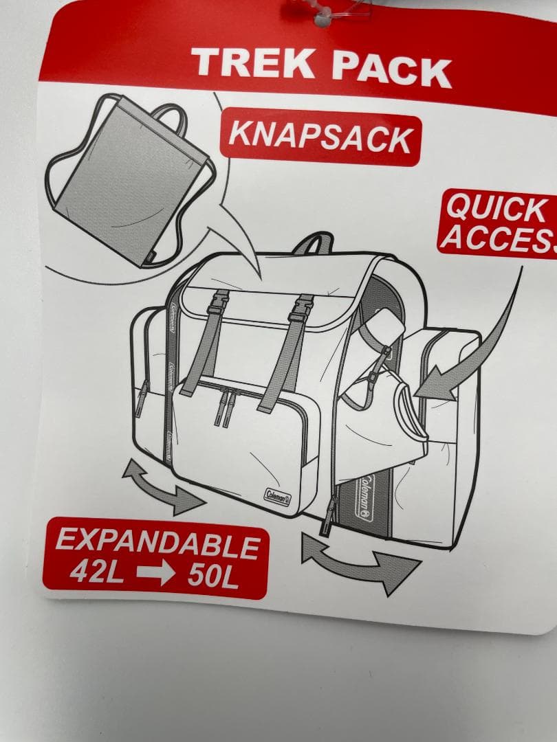 Coleman コールマン 大容量リュック トレックパック ブラック