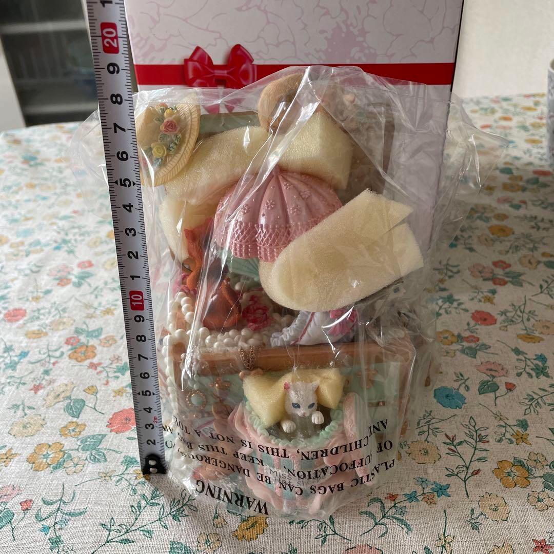 オルゴール 天空の城 樹脂製 猫 インテリア 回転するオルゴール