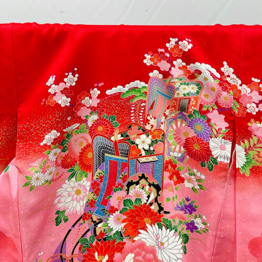 Y★3967★ 子供着物 襦袢付き 一つ身 女の子 七五三 3才