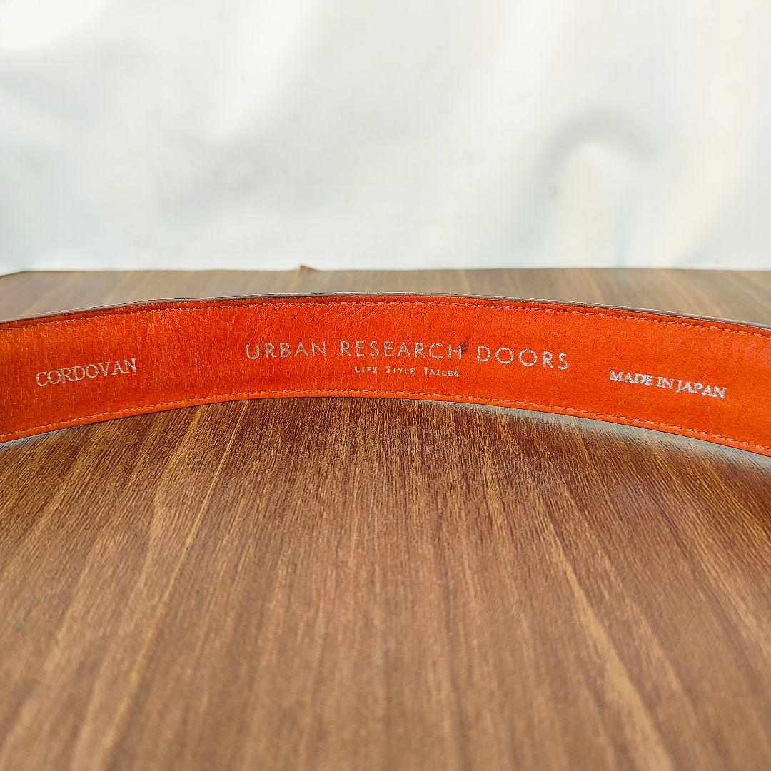 【極艶極上品】アーバンリサーチ　高級ドレスベルト バーガンディ馬革　日本製正規品