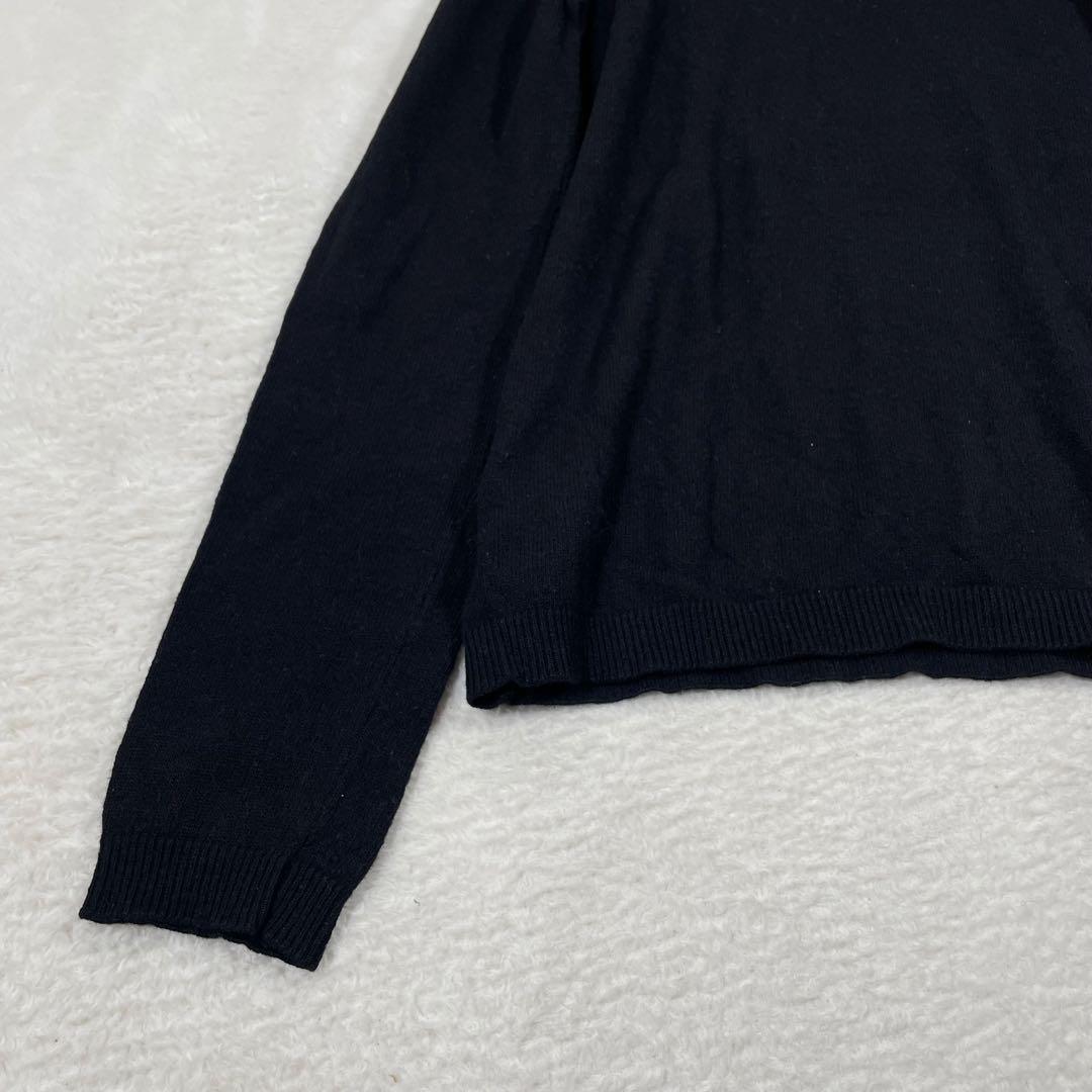 レッド ヴァレンティノRED VALENTINO スワンカラーデザインニット　黒