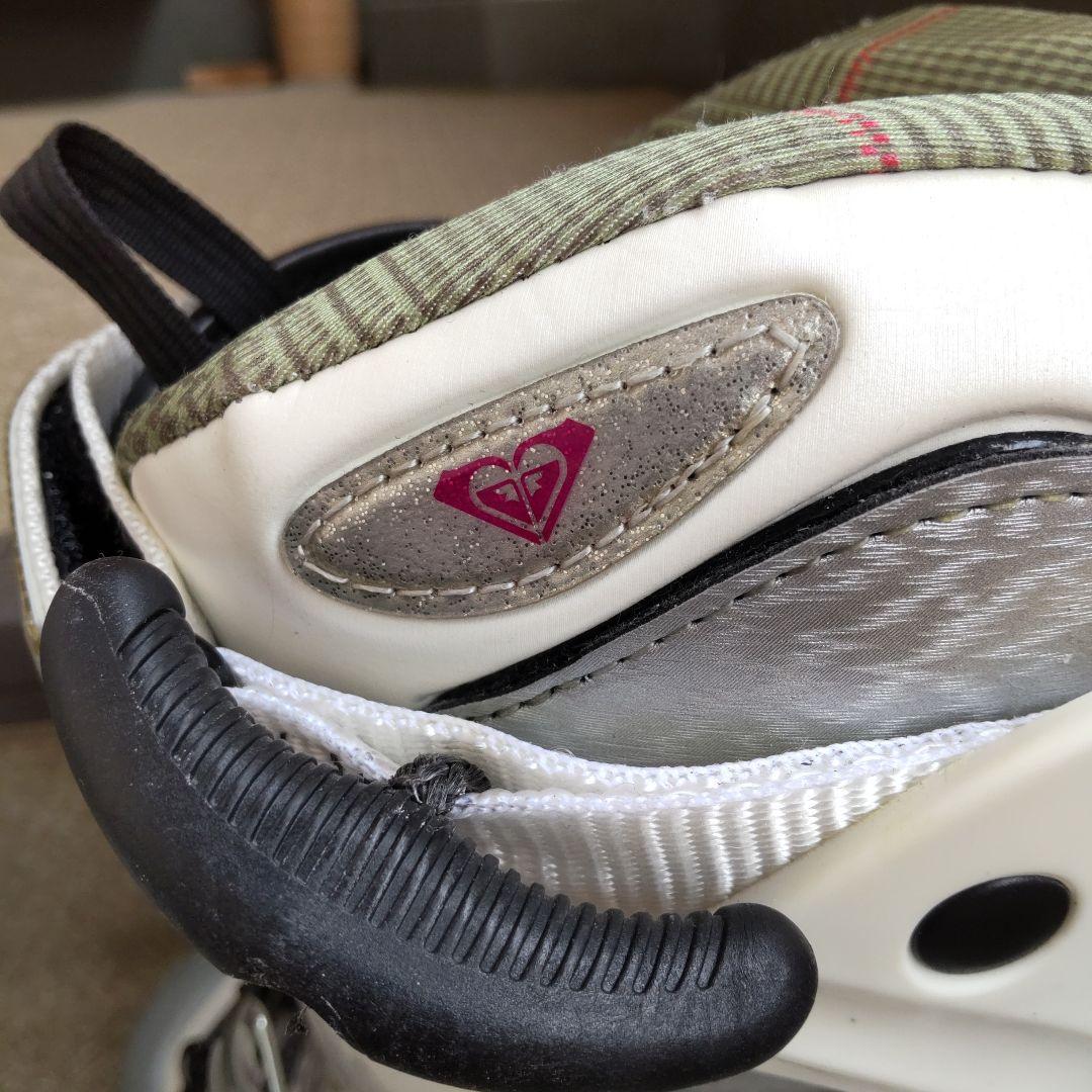 ロキシー ROXY レディースブーツ　ホワイト✕ピンク　24cm