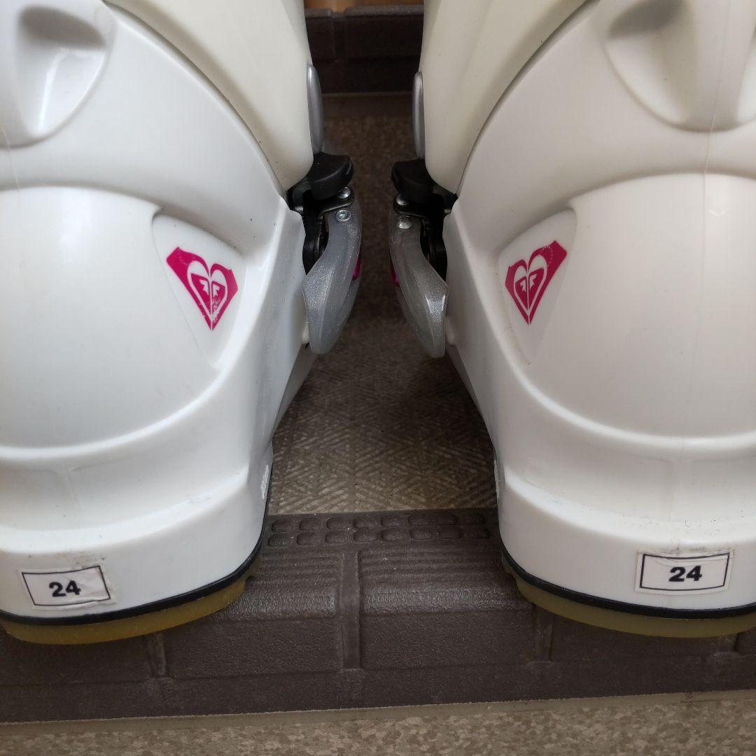 ロキシー ROXY レディースブーツ　ホワイト✕ピンク　24cm