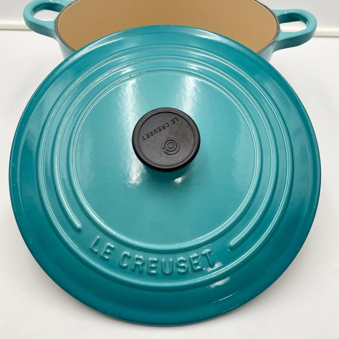 ル・クルーゼ　ココット・ロンド 22cm カリビアンブルー