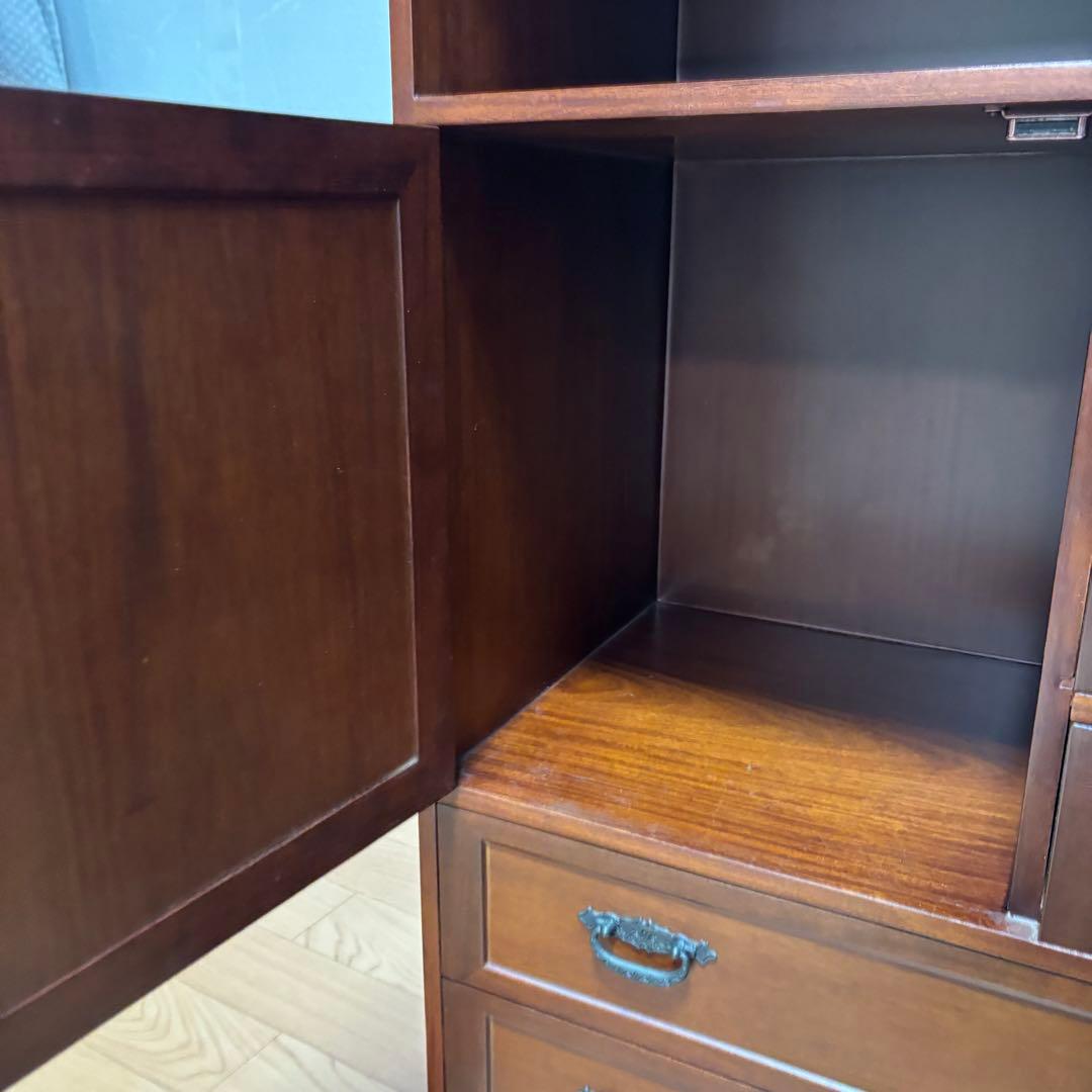 和風　箪笥　昭和レトロ　飾り棚　アンティーク　木製タンス　収納　引き出し