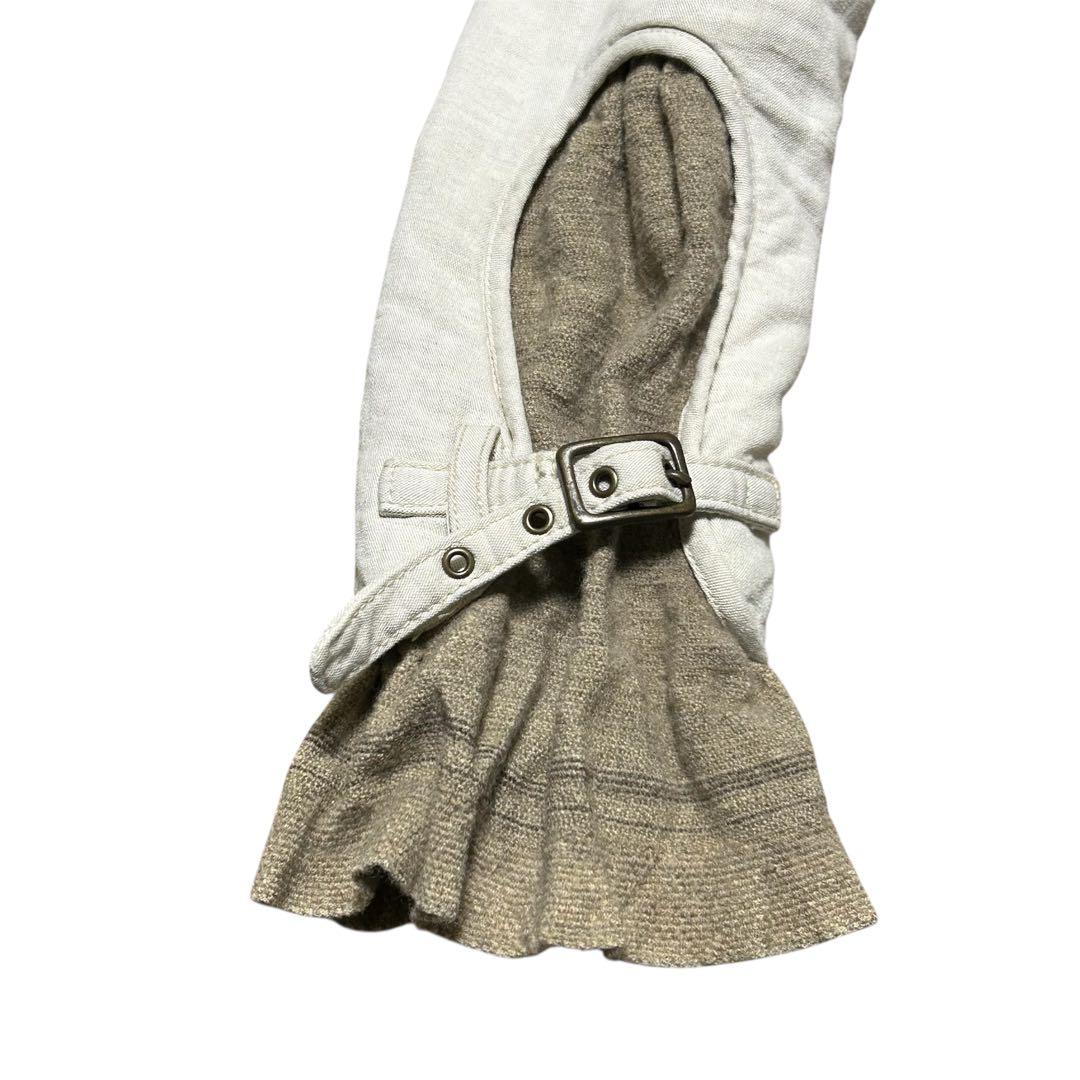 ★希少Share Spirit白ミリタリーJKT/　中綿入り　size36