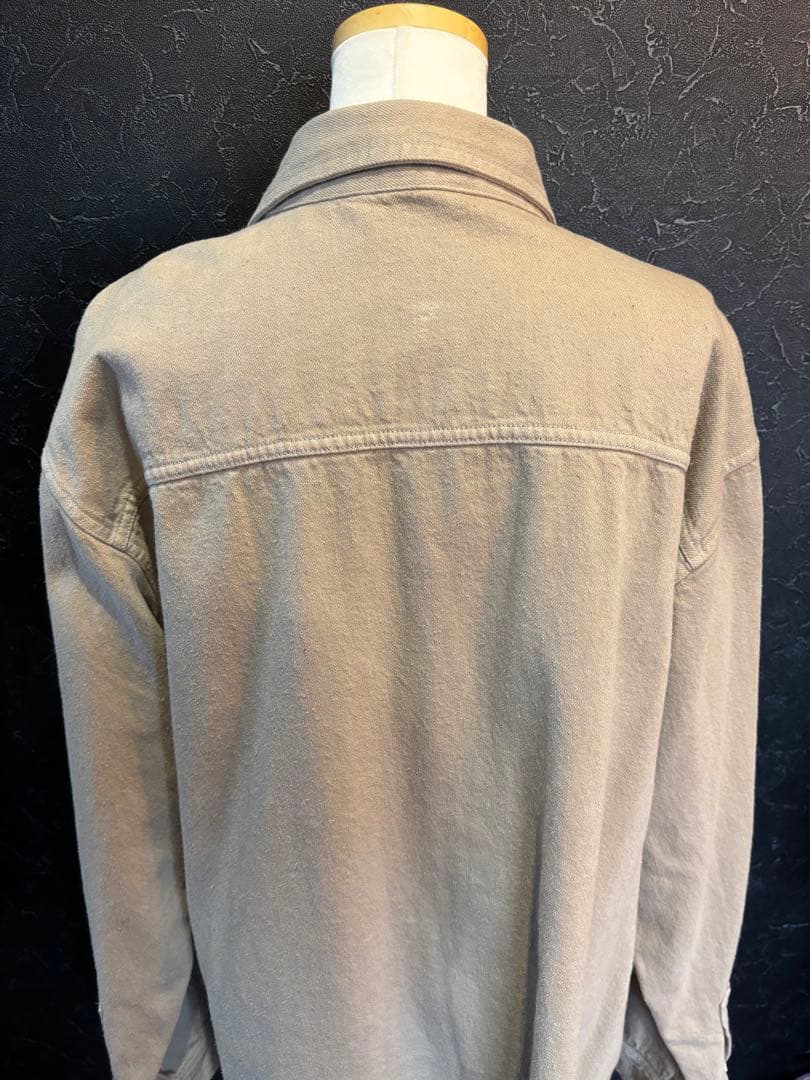 【美品】AURALEE ボタニカルダイ サベージ デニム シャツ　サイズ5