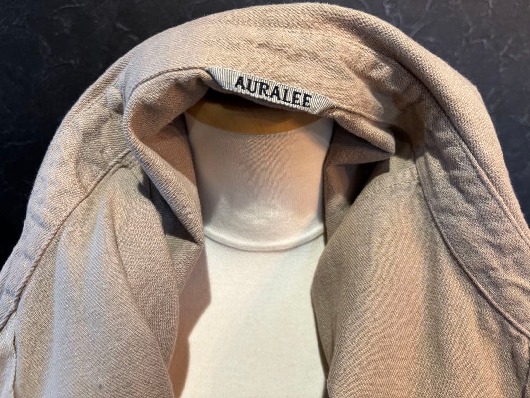 【美品】AURALEE ボタニカルダイ サベージ デニム シャツ　サイズ5