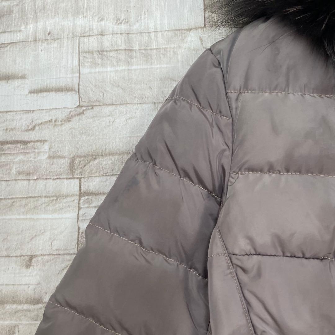 【訳アリ】モンクレール★ケリーファー　ダウンジャケット　希少　ブラウン系　1