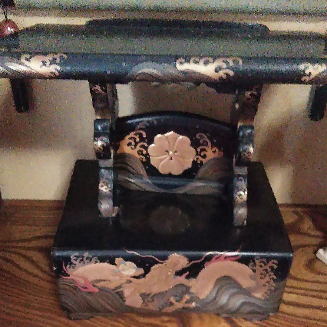 金巻き漆塗り　義太夫の台