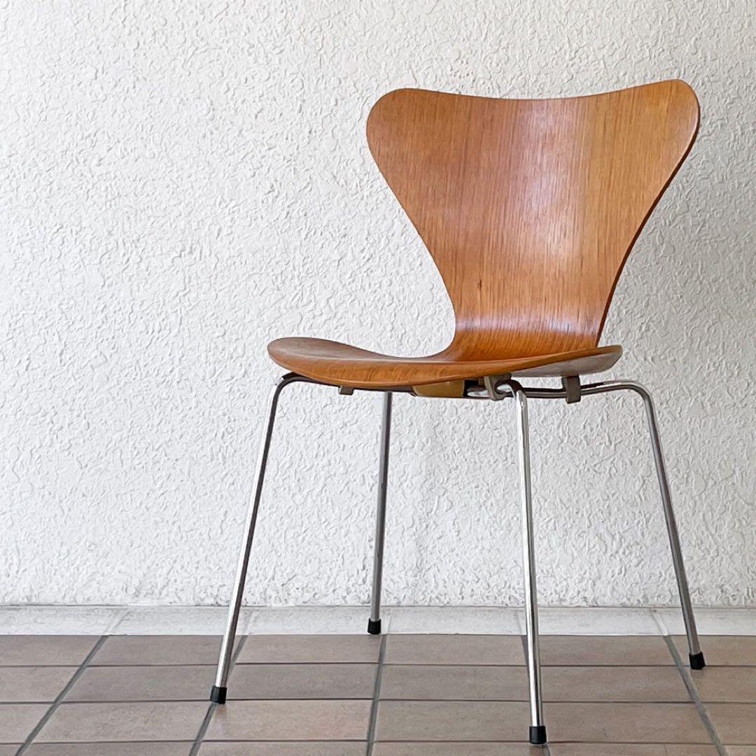 フリッツハンセン セブンチェア 希少 チーク材 アルネ•ヤコブセン ビンテージ