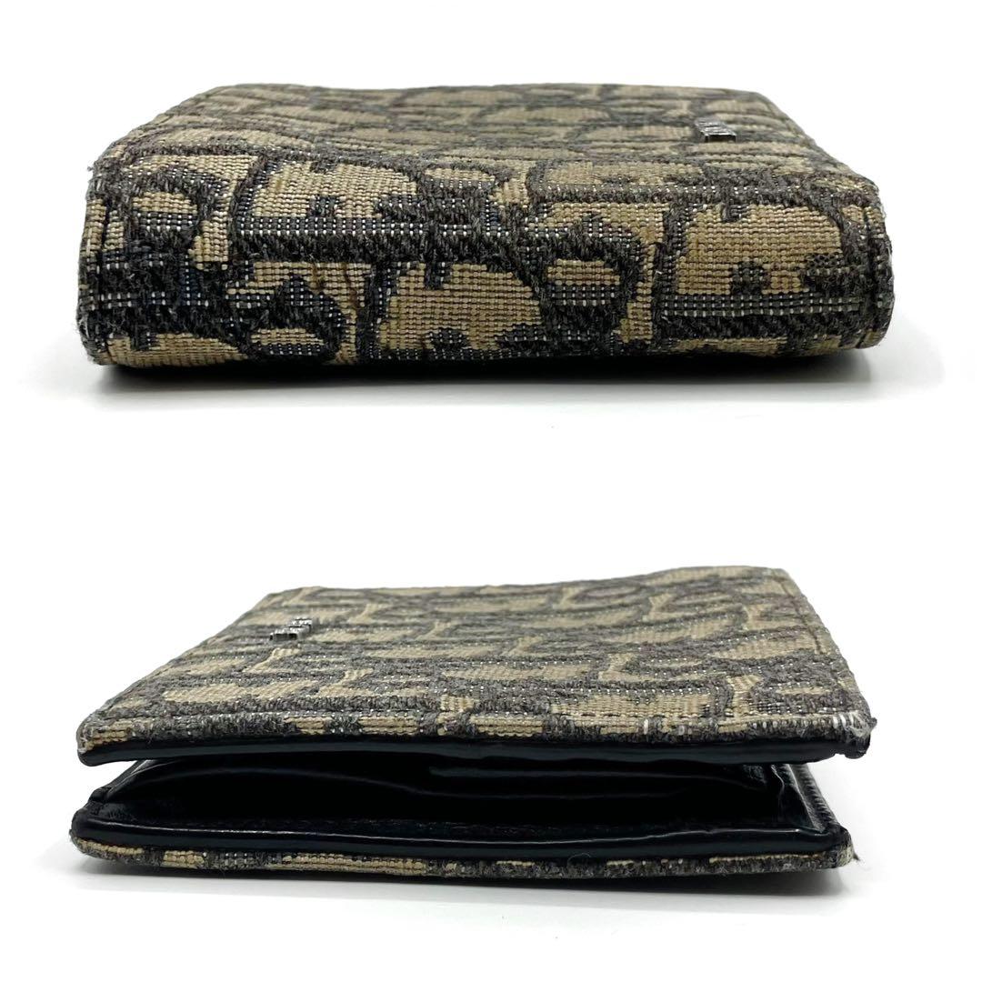 ⭐️良品⭐️ クリスチャンディオール オブリーク ジャガード 二つ折り財布