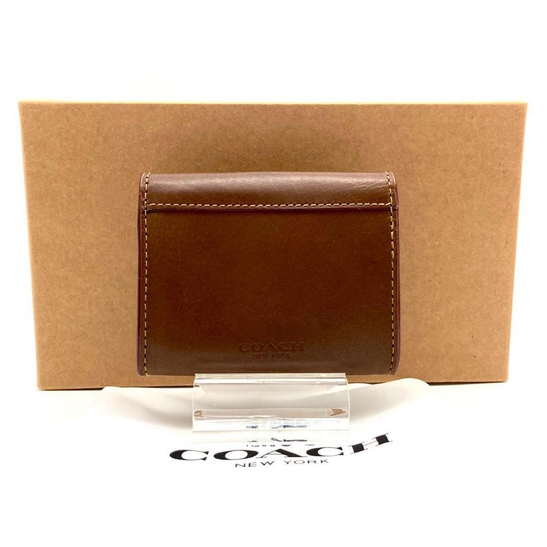 コーチ 小銭入れ ケース 本革 ブラウン 高級モデル 未使用 70630
