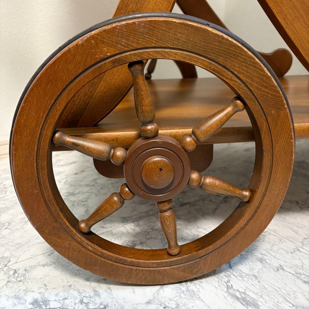 カリモク　キッチンワゴン　キッチンカート サービングワゴン　バーカート　移動可能